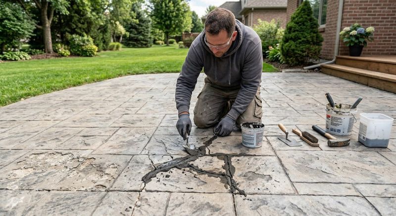 Decorative Concrete Repair in Everett, WA